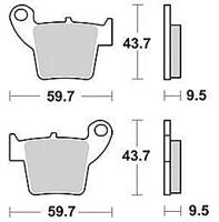 TRW Brake pad mcb 730 rsi sint.metal offr.rac.
