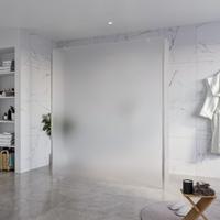 Fortifura Galeria Vrijstaande Inloopdouche - 180x200cm - Glas mat - antikalk - 8mm veiligheidsglas - 2 zijwanden 40cm - wandsteunen en hoekprofielen - Geborsteld RVS PVD (RVS) SW927769 2x/SW797933/SW797921 2x/SW798730 2x