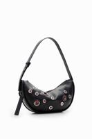 Middelgrote tas met cirkels - BLACK - U