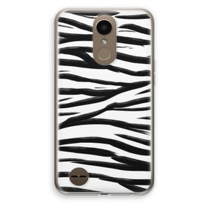 Zebra pattern: LG K10 (2017) Transparant Hoesje