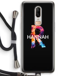 Abstract Spectrum: OnePlus 6 Transparant Hoesje met koord