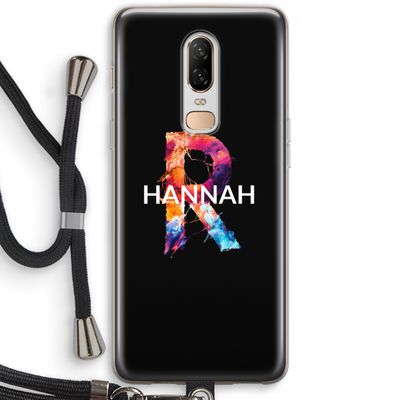 Abstract Spectrum: OnePlus 6 Transparant Hoesje met koord