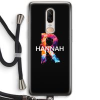 Abstract Spectrum: OnePlus 6 Transparant Hoesje met koord