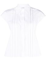 Peserico chemise en popeline à plis - Blanc