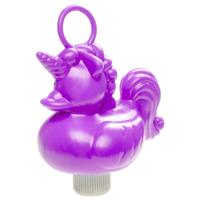 Duckiez eenhoorn badeendje badspeelgoed - paars - 15 x 7 cm