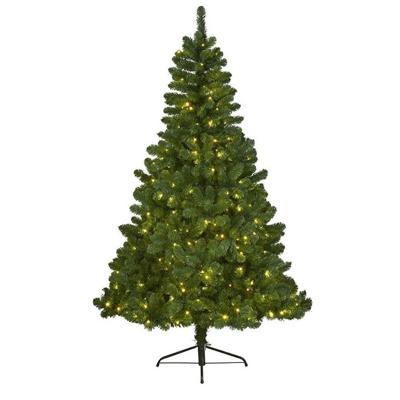 Kunst kerstboom - Imperial Pine - groen - H150 - met kerstverlichting - verlichte kunstboom Kunst kerstboom - Imperial Pine - groen - H150 - met kerstverlichting - verlichte kunstboom