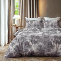 Dekbedovertrek Vintage Grey - Lits-Jumeaux (240x220 Cm) - Grijs Microvezel - Natuur - Zydante - Dekbed-Discounter.nl