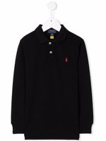 POLO RALPH LAUREN KIDS polo à logo brodé - Noir