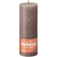 Bolsius rustiek stompkaars 190/68 taupe
