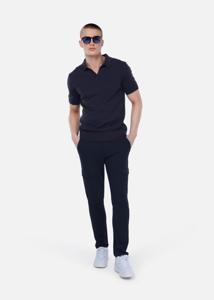 Off The Pitch Smart Knitted Polo Heren Donkerblauw - Maat XS - Kleur: Donkerblauw | Soccerfanshop