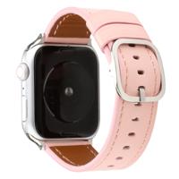 Voor Apple Watch Series 5 & 4 40mm/3 & 2 & 1 38mm moderne stijl gesp lederen riem (roze)