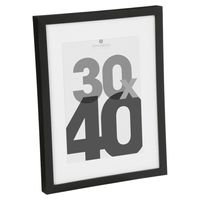 Fotolijstje voor een foto van 30 x 40 cm - zwart - foto frame Eva - modern/strak ontwerp