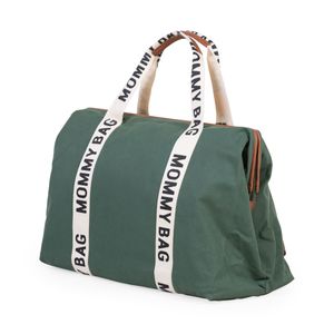 Childhome Mommy Bag Draagtas Groen Katoen, Kunstleer, Nylon, Polyester