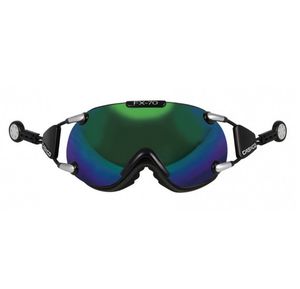 Skibril Casco fx-70 carbonic - Zwart-Neon - mirror cat. 2 - (☁/☀)