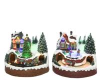 LED scenery l16b18h17cm-12l mlt a2 kerst - Lumineo