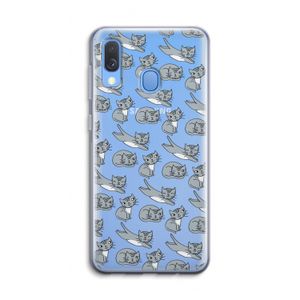 Poezen: Samsung Galaxy A40 Transparant Hoesje