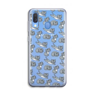 Poezen: Samsung Galaxy A40 Transparant Hoesje