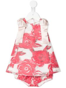 Hucklebones London robe évasée à fleurs - Rose