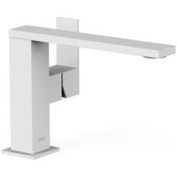 Wastafelkraan Tres Cuadro | Opbouw | Mengkraan | Standaard model | 1-hendel | Vierkant | Wit mat