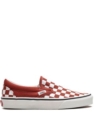Vans "baskets ""Checkerboard"" sans lacets" - Rouge
