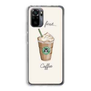 But first coffee: Xiaomi Redmi Note 10 Pro Transparant Hoesje