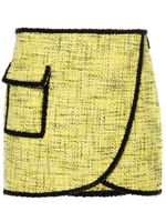 MSGM minijupe en tweed - Jaune