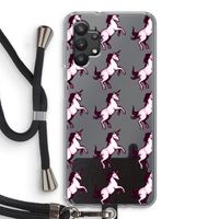 Musketon Unicorn: Samsung Galaxy A32 5G Transparant Hoesje met koord