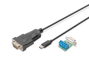 Digitus USB 2.0 Adapter [1x USB, USB-C 2.0 stekker, USB-C stekker - 1x RS485-stekker] Kabel