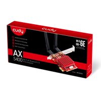 Cudy AX5400 Wi-Fi 6E Bluetooth 5.3 PCI-E Adapter wlan adapter - thumbnail