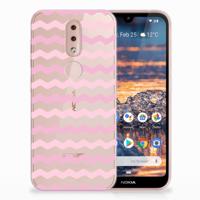 Nokia 4.2 | TPU bumper | Waves Roze
