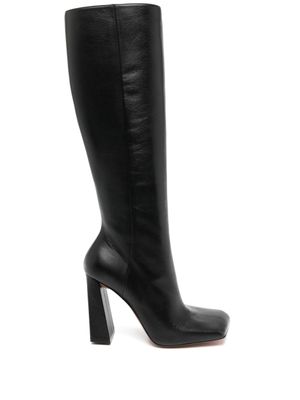 Amina Muaddi bottes Marine 95 mm - Noir