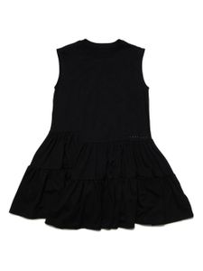 MM6 Maison Margiela Kids robe sans manches à logo imprimé - Noir