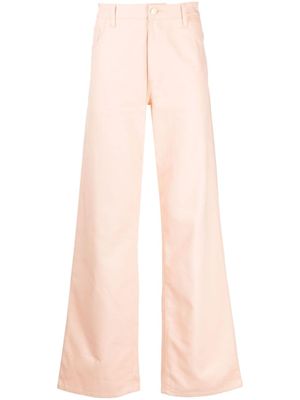 Raf Simons pantalon en coton à coupe droite - Rose