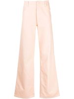 Raf Simons pantalon en coton à coupe droite - Rose