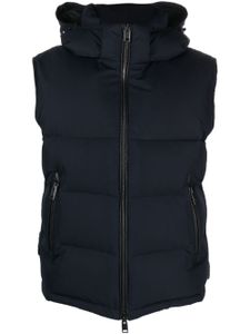 Brioni gilet à design matelassé - Bleu