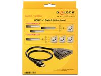 DeLOCK HDMI 3 > 1 switch hdmi switch 60 centimeter - thumbnail