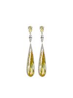 Anabela Chan boucles d'oreilles Shard en or blanc 18ct - Jaune