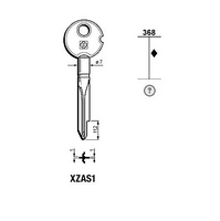 Silca Stersleutel ijzer XZAS1 (Zaso **) - thumbnail