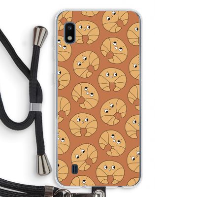 Croissant: Samsung Galaxy A10 Transparant Hoesje met koord