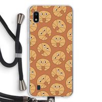 Croissant: Samsung Galaxy A10 Transparant Hoesje met koord
