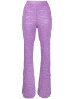 Marco Rambaldi pantalon en maille pailletée - Violet