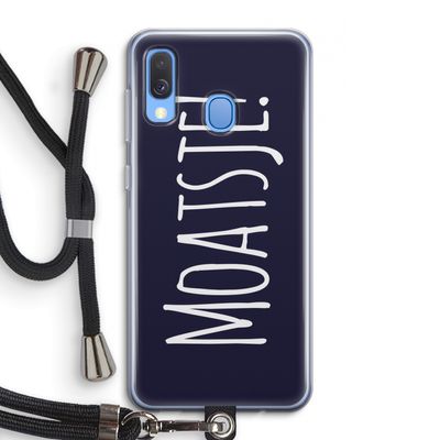 Moatsje!: Samsung Galaxy A40 Transparant Hoesje met koord