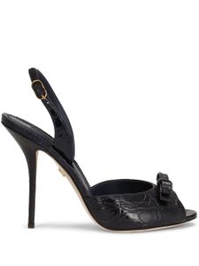 Dolce & Gabbana sandales en cuir - Noir