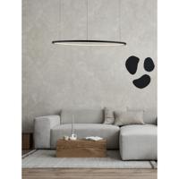 Lyora Ronde hanglampTarquin zwart Ø 80cm - 9345605
