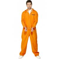 Gevangenen kostuum - oranje - volwassenen - boevenpak - verkleedkleding