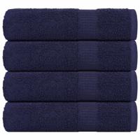VidaXL Handdoeken 4 st 50x100 cm 360 g/m² 100% katoen marineblauw