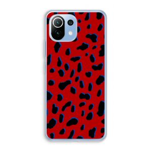Red Leopard: Xiaomi Mi 11 Lite Transparant Hoesje