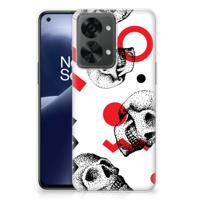 Silicone Back Case OnePlus Nord 2T Skull Red Silicone Back Case OnePlus Nord 2T Skull Red