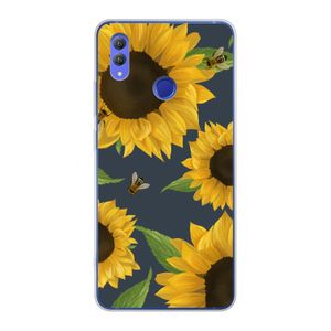 Sunflower and bees: Honor Note 10 Transparant Hoesje