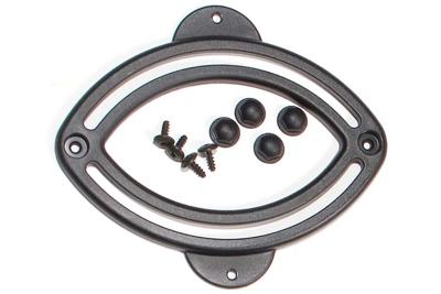 Ortlieb Reserveonderdeel Elliptische rail Haak QL2 - Zwart